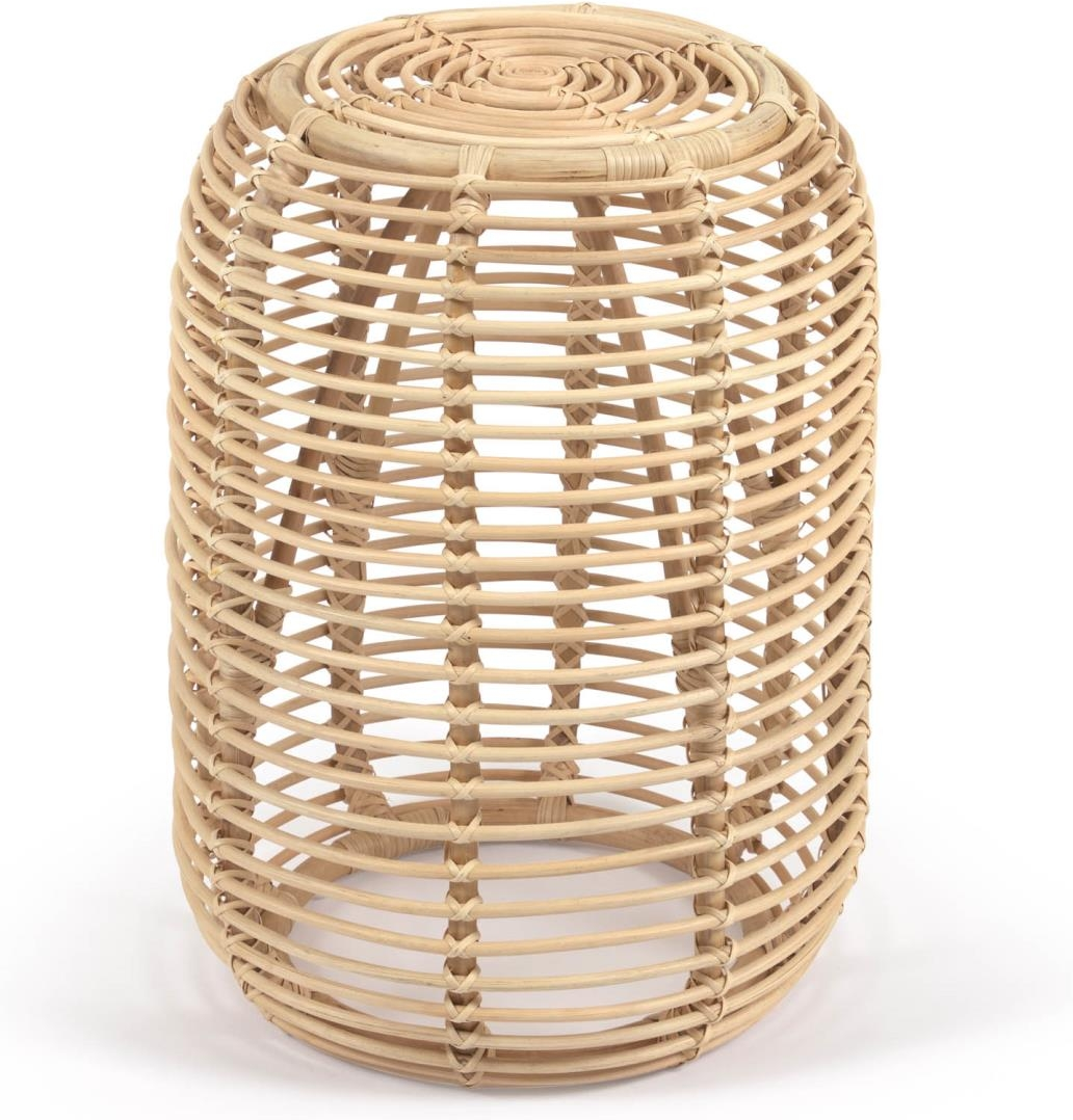 Sidebord Kave Home Kohana i naturfarvet rattan 45x45x60 cm