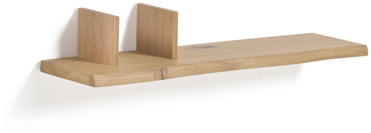 Væghylde Kave Home Rasha  -  Egetræsfiner Reol, Rustik Kolonial, 100x21x15 cm