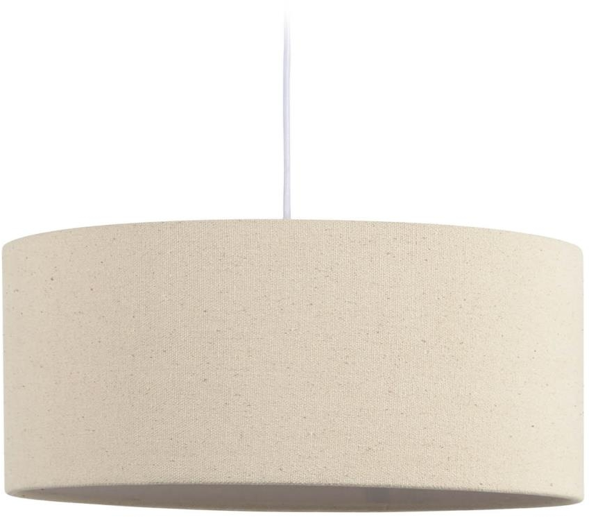 Lampeskærm Kave Home Nazli Ø50xH25 cm beige linned metal