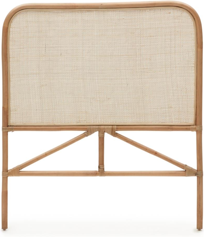 Sengegavl Kave Home Quiterie i håndlavet naturrattan H110xL98 cm