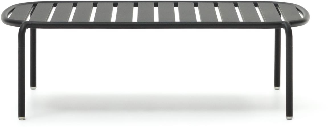 Udendørs sofabord, kaffebord Kave Home Joncols aluminium grå 113x65x35 cm