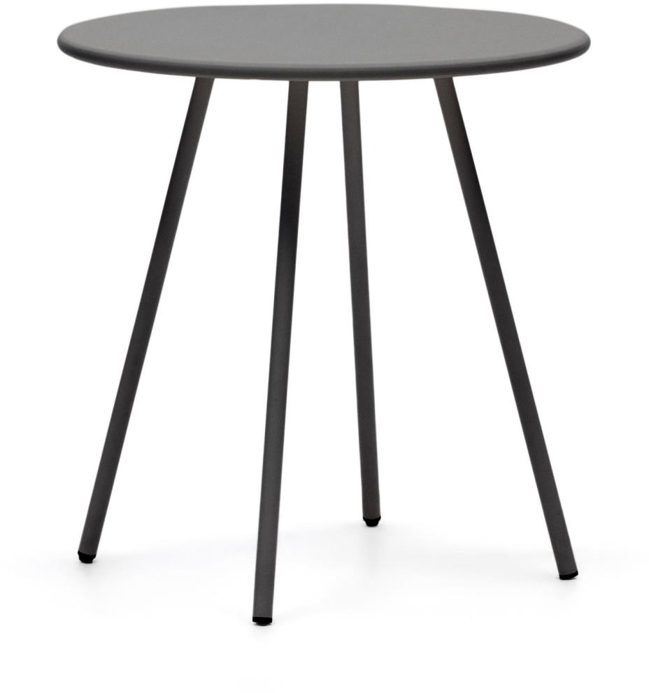 Udendørs spisebord Kave Home Montjoi 70 x 70 cm grå stål