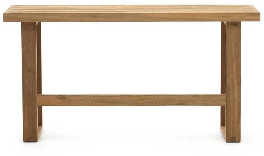 Entrébænk Kave Home Canadell i massivt genanvendt teak, 130 cm
