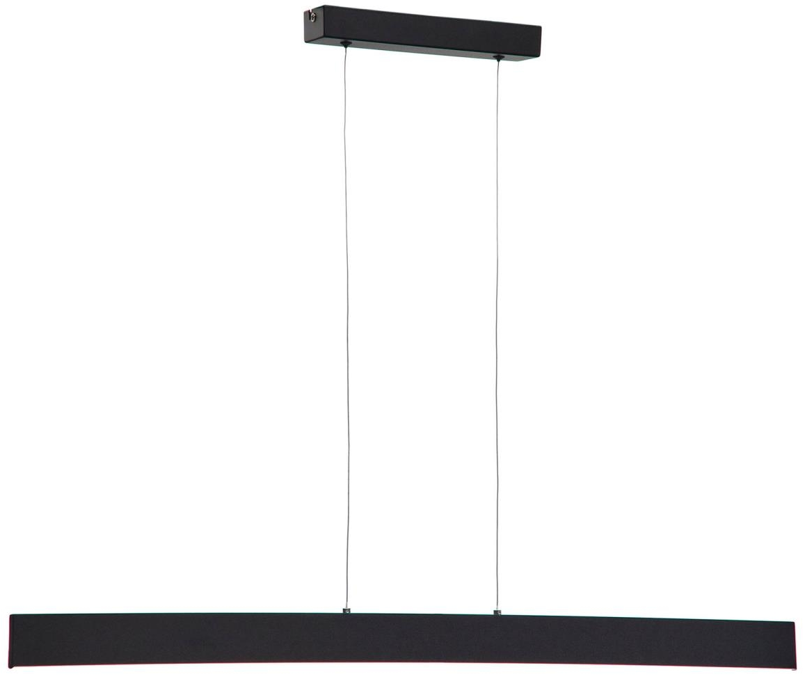 Hængelampe Kave Home Boadella sort  -  metalpendel minimalistisk 3000K LED