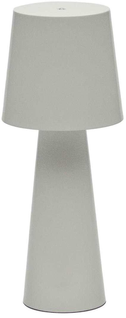 Bordlampe Kave Home Arenys bærbar USB-opladning grå metal justerbar lysstyrke