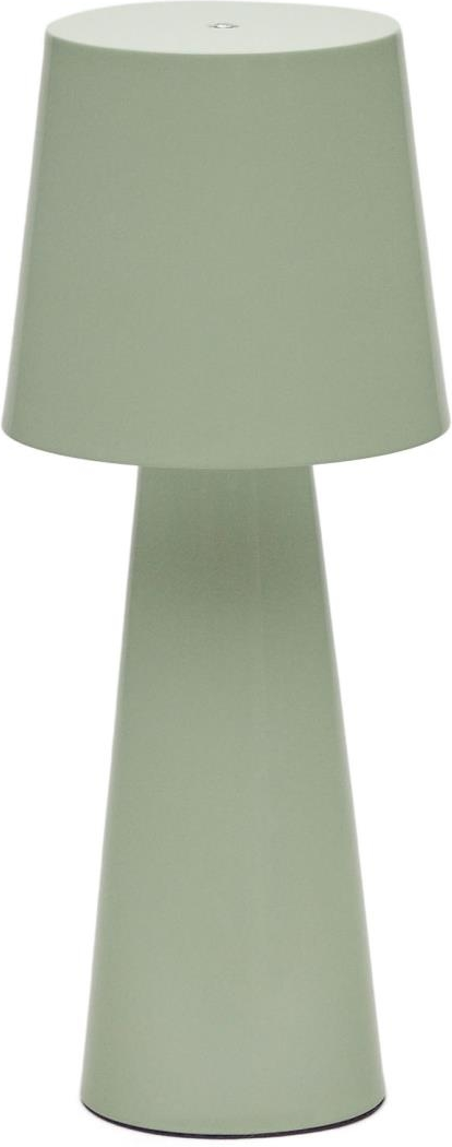 Bordlampe Kave Home Arenys bærbar metal USB-opladning turkis justerbar lysstyrke moderne nordisk design
