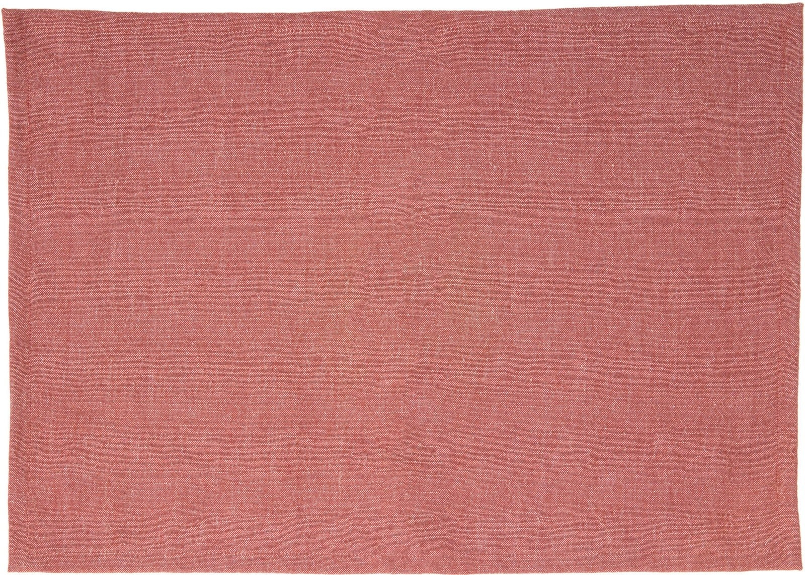 Dækkeserviet bordmåtte Kave Home Abinadi rød 35x50 cm i naturlige fibre