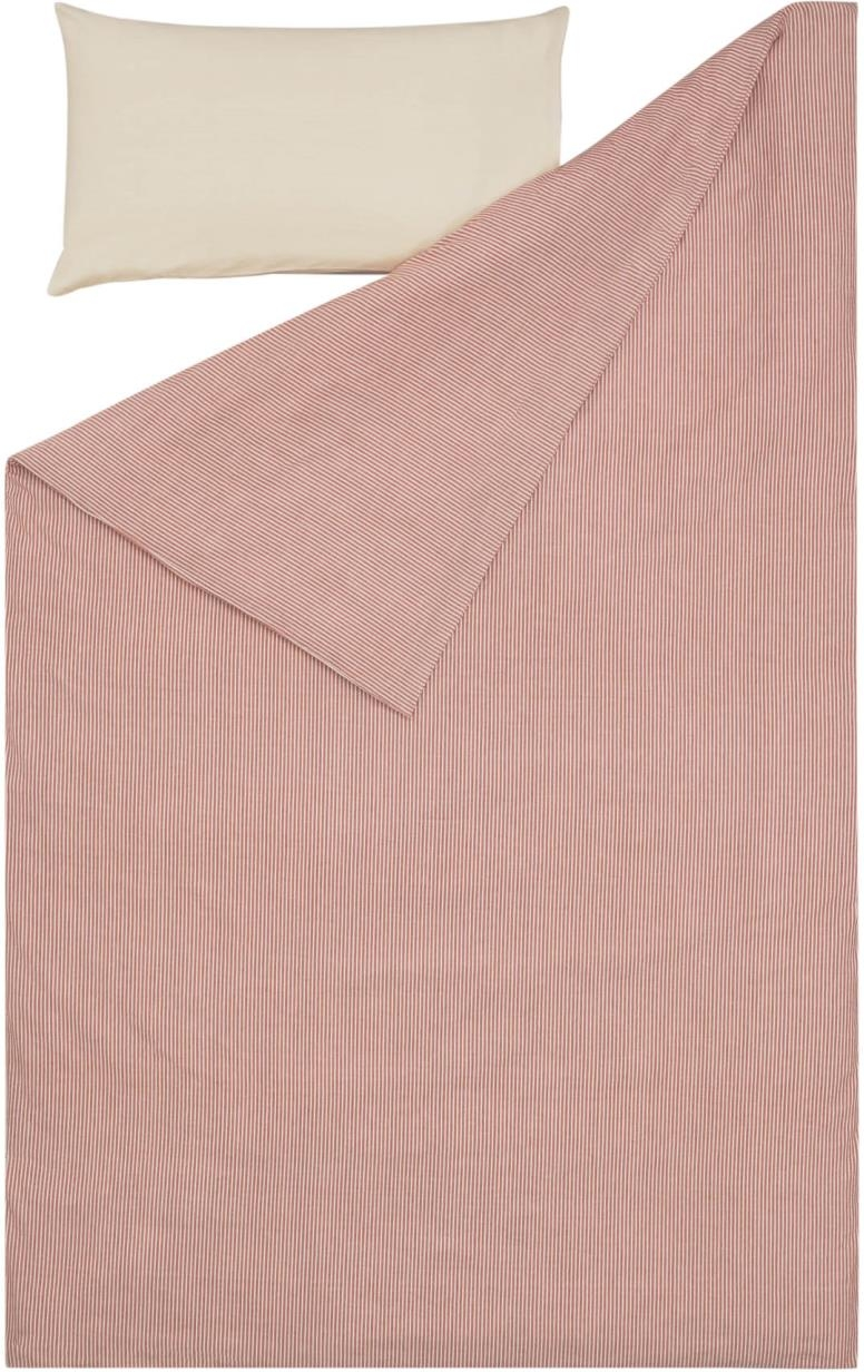 Sengesæt Kave Home Giorgii rød GOTS-certificeret 100% bomuld 70x140 cm med opbevaringspose