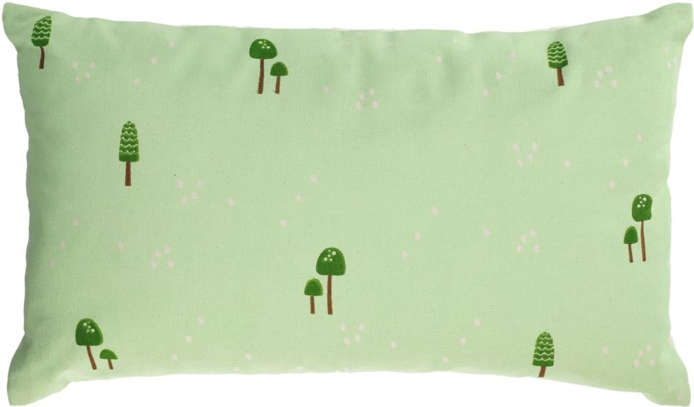 Pudebetræk til pyntepuder Kave Home Llaru 30x50 cm grøn 100% bomuld nordisk stil