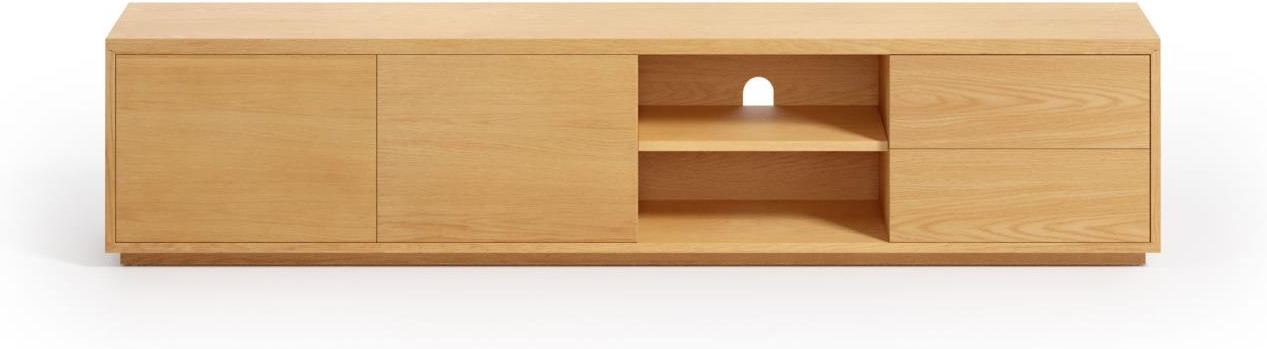 TV-bord/skænk Kave Home Abilen i lys egfinér 200 x 36 x 44 cm