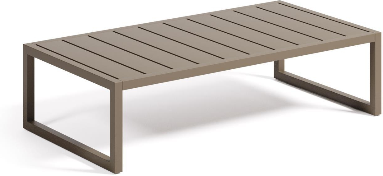Udendørs sofabord Kave Home Comova aluminium grøn 114 x 60 x 30 cm