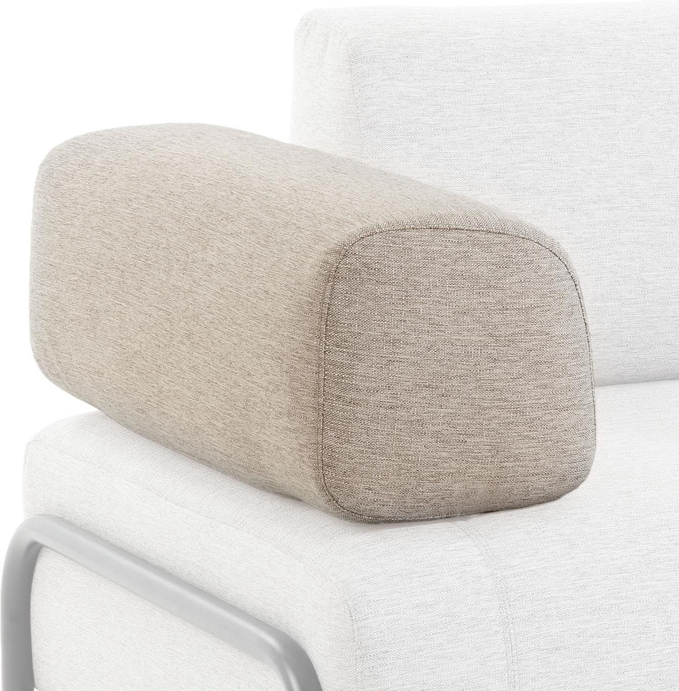 Armlænspude til sofa Kave Home Compo beige 32x31x84 cm
