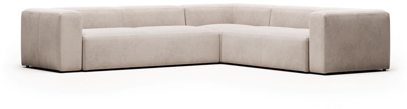 Hjørnesofa Kave Home Blok modulsofa i beige stof  -  moderne nordisk design