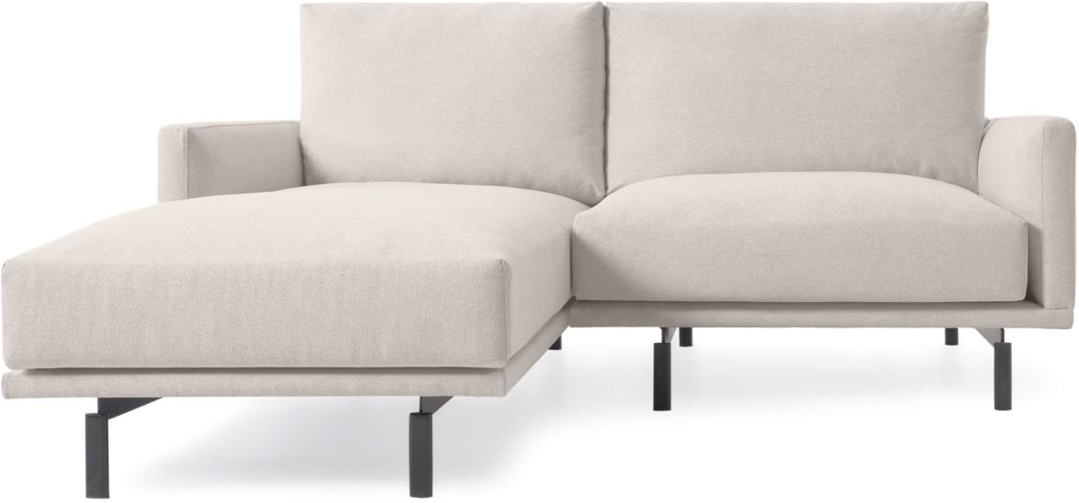 2-personers chaiselong-sofa/loungesofa Kave Home Galene beige 214x166x94 cm