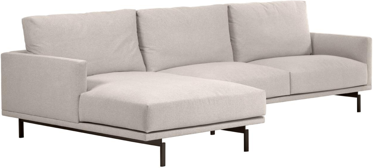 Chaiselong-sofa Kave Home Galene venstrevendt 4-personers bæredygtig genanvendt PET beige