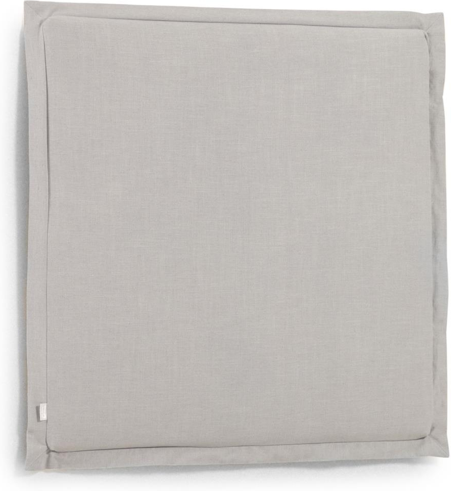 Polstret sengegavl Kave Home Tanit gråt stof 106Ã106 cm