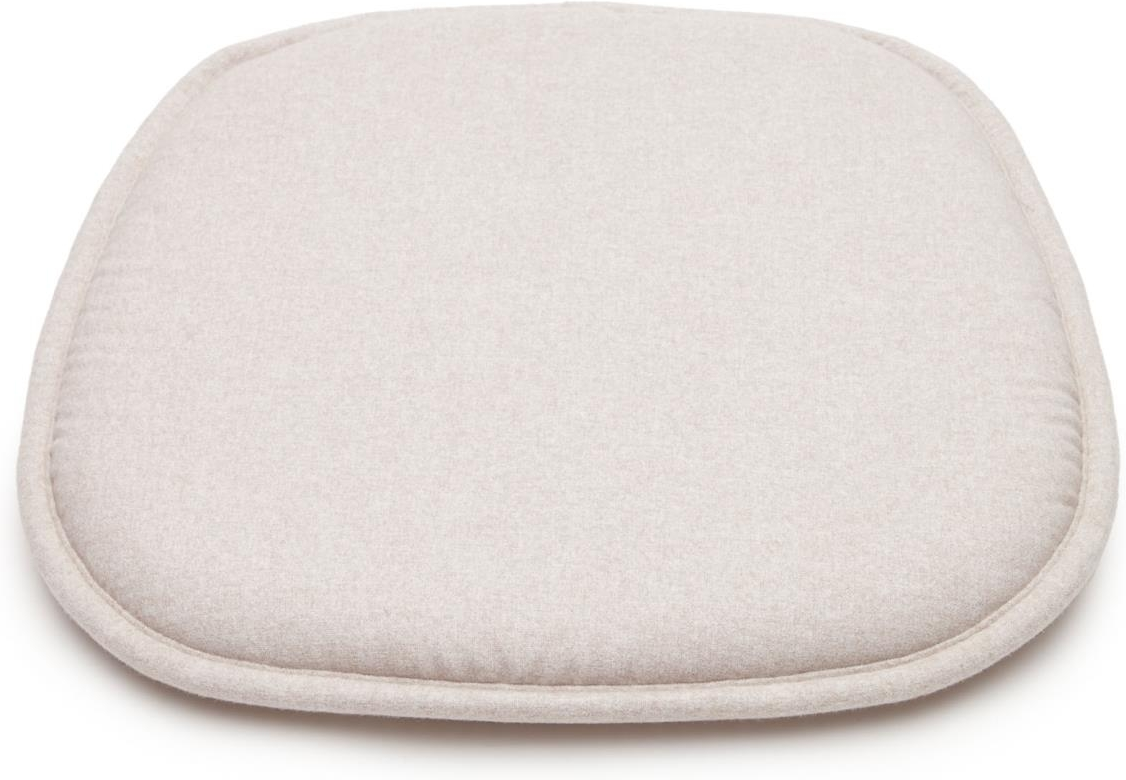 Sædehynde Kave Home Romane til spisestol og skammel, stof beige 43x43 cm med anti-pletbehandling