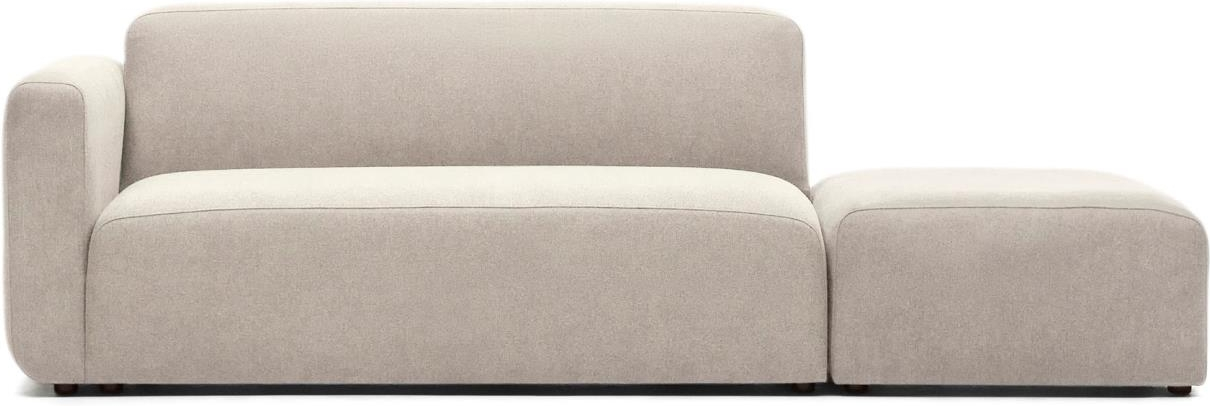 2-personers sofa Kave Home Neom  -  modulsofa i beige teksturet polyester, moderne nordisk design