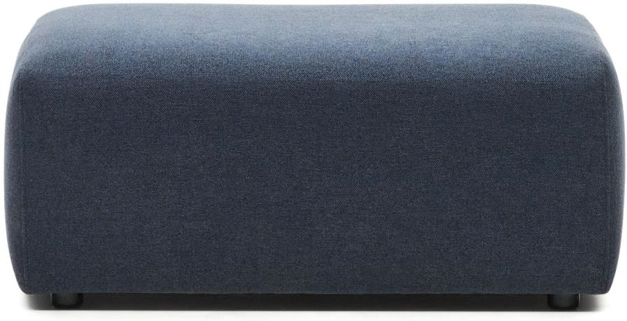 Puf Kave Home Neom endepuf blå  -  modulopbygget sofa, nemt samlesystem, bæredygtig europæisk produktion