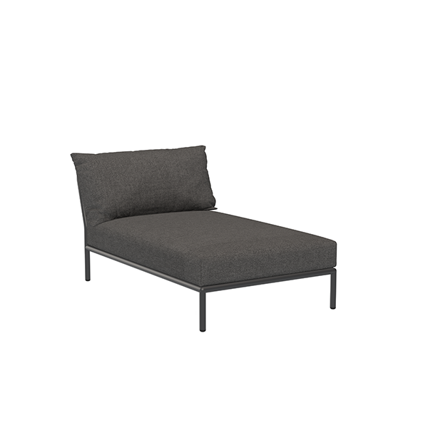 HOUE Level/2 chaiselong - Dark grey basic  : Erling Christensen Møbler