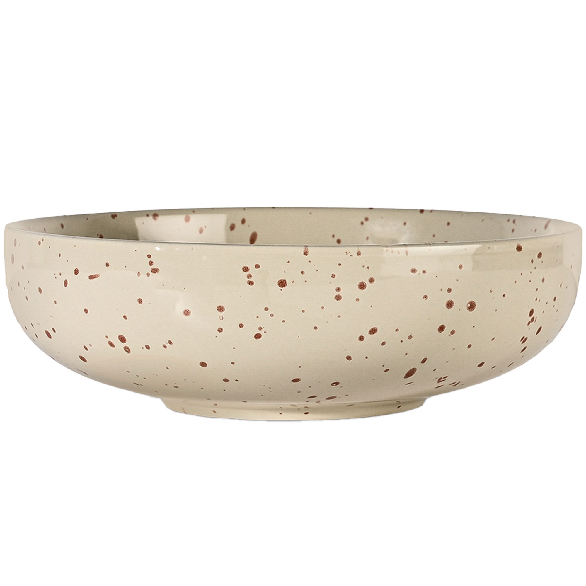 Sagaform Ditte serveringsskål, beige/bordeaux