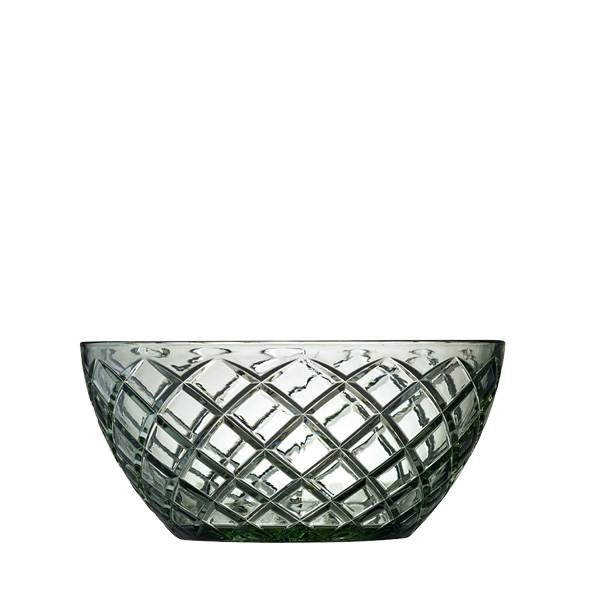 Lyngby Glas Sorrento salatskål 24 cm - Grøn  : Erling Christensen Møbler