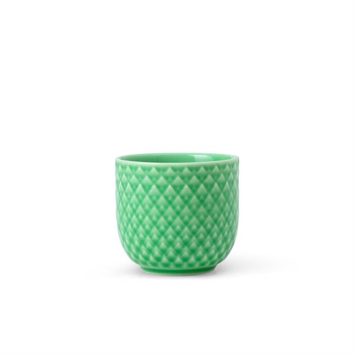 Lyngby Porcelæn Rhombe Color - Æggebæger Ø5 cm - Grøn  : Erling Christensen Møbler