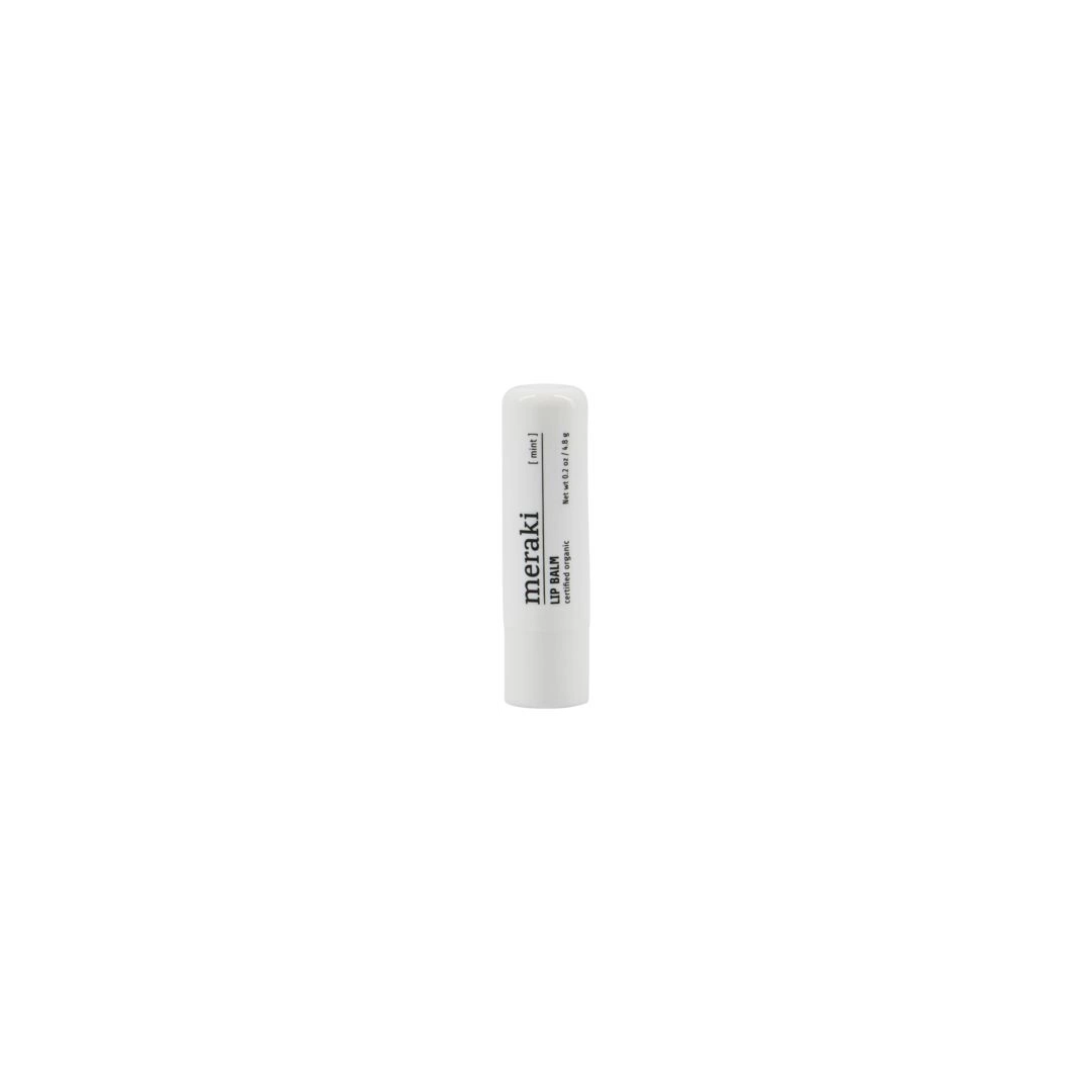 Læbepomade Meraki Mint 4,8 g  -  økologisk lip balm med sheasmør, jojoba & kokos