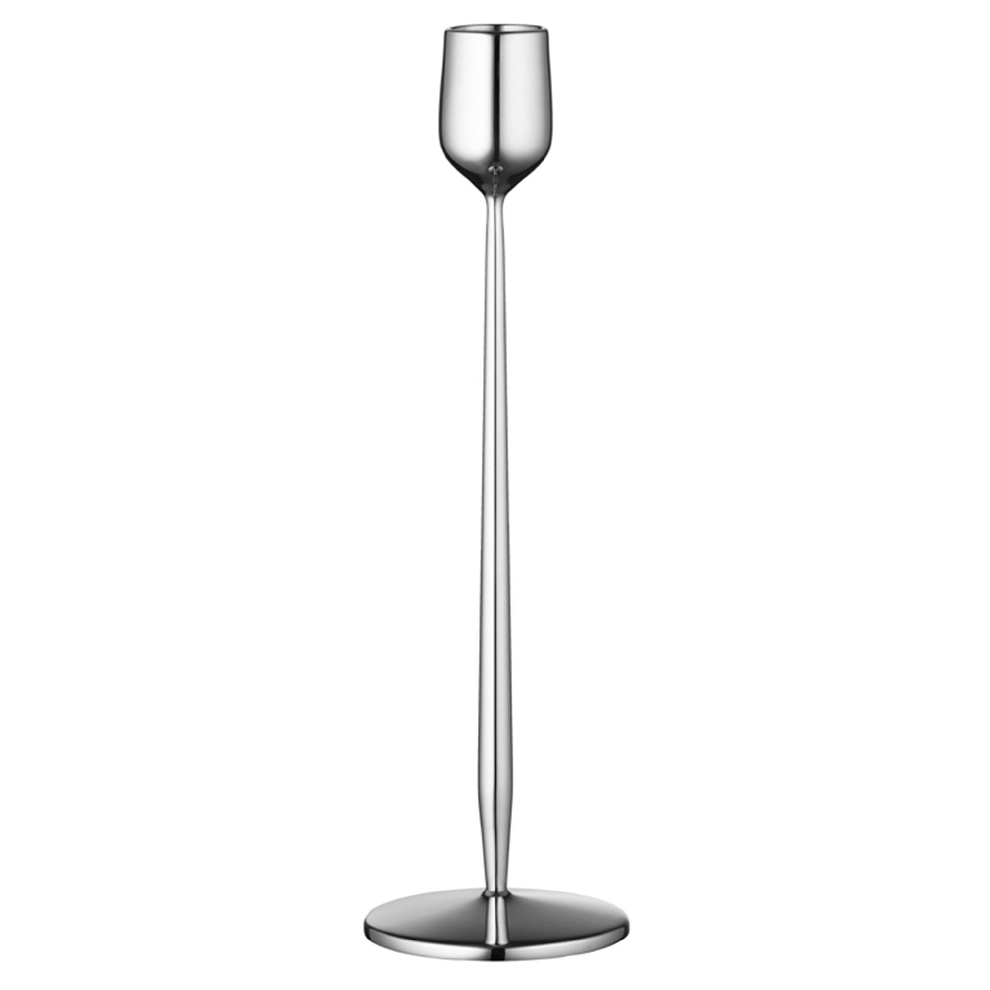 Gense Dorotea lysestage 7x23,5 cm, blankt stål