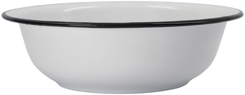 Emaljebalje Meraki Small Ø20 cm x H6 cm hvid vaskefad skål