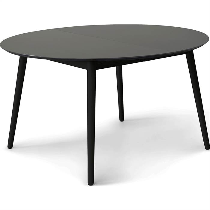 Meza by Hammel spisebord - Round - Ø:135 cm. - Sort Antifinger laminat - Ben i sort bejdset ask  : Erling Christensen Møbler