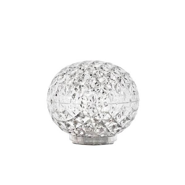 Kartell Mini Planet Battery Bordlampe Crystal - Transparent  : Erling Christensen Møbler