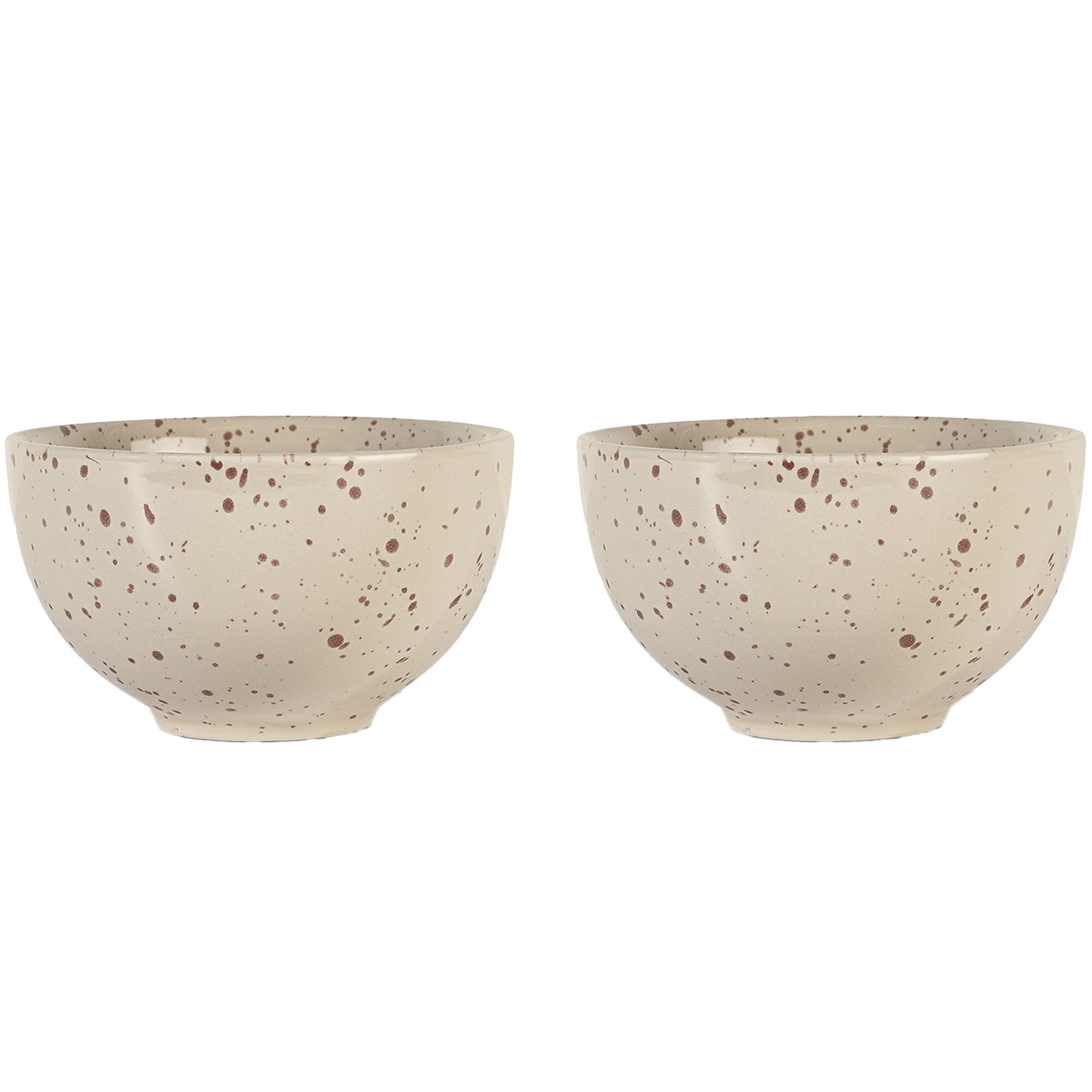 Sagaform Ditte skål, beige/bordeaux