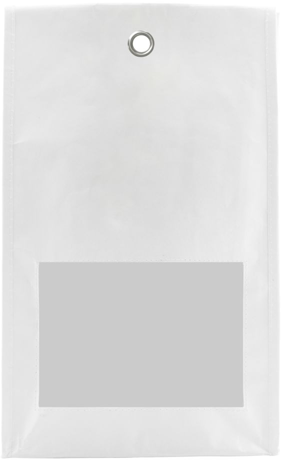 Gavepose Nicolas Vahé Gavepose-serie hvid kraftpapir 40x22x14 cm med gennemsigtig rude