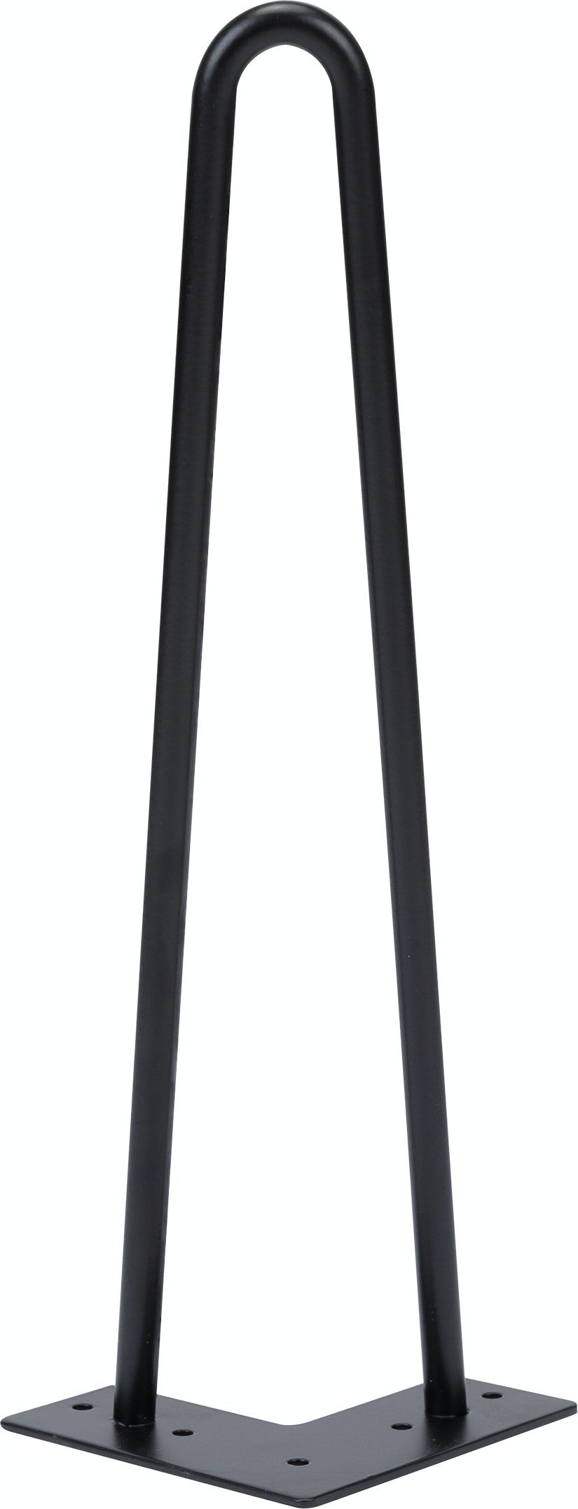 Nielsen Design Elias 2-rods hairpin bordben 2 stk sort pulverlakeret metal H41,5 cm