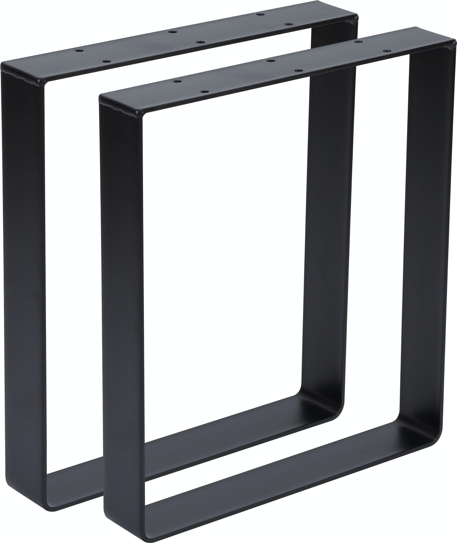 Understel til sofabord Nielsen Design Walter i sort pulverlakeret metal H40x6x35 cm