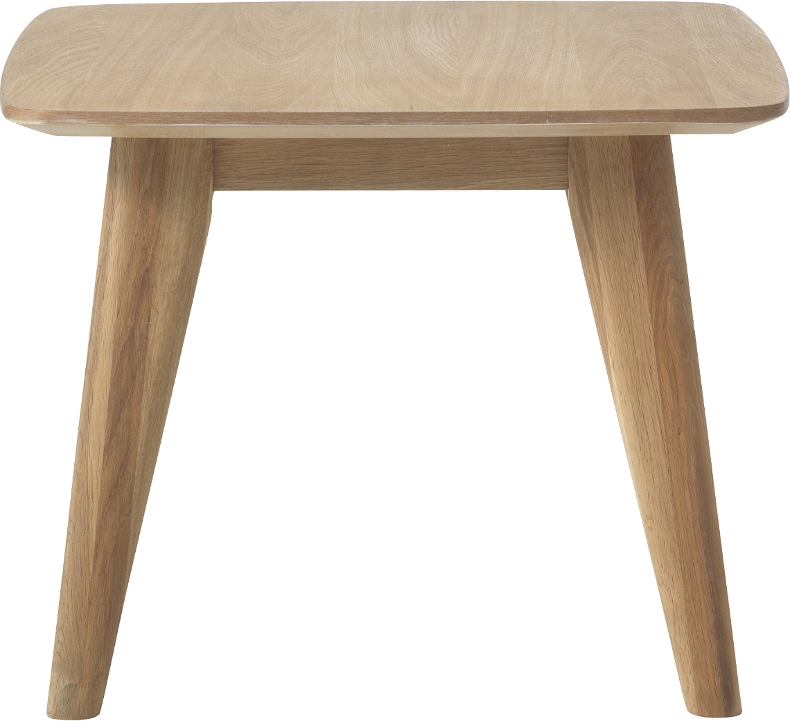 Sidebord Nordique Design Rho natur  -  småbord i egetræ H45ÃB60 cm