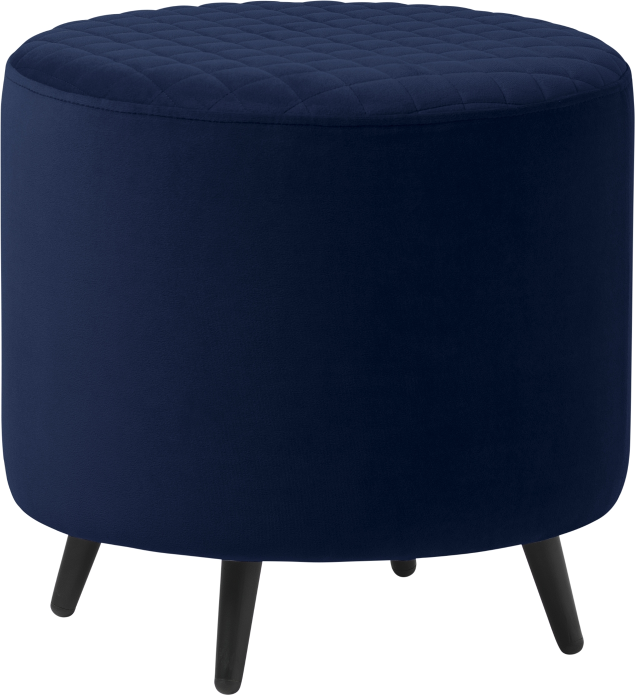 Fodskammel/Ottoman Nordique Design Ottowa Blå Fløjl H45 x B45 x D45 cm