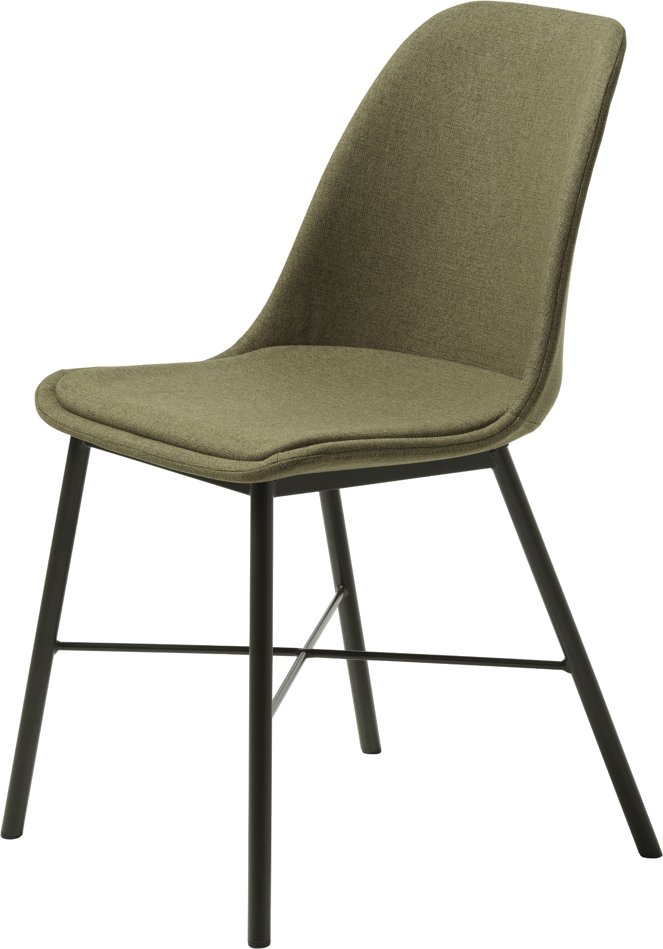 Spisebordsstol Nordique Design Whistler olivegrøn polyester 2-pak