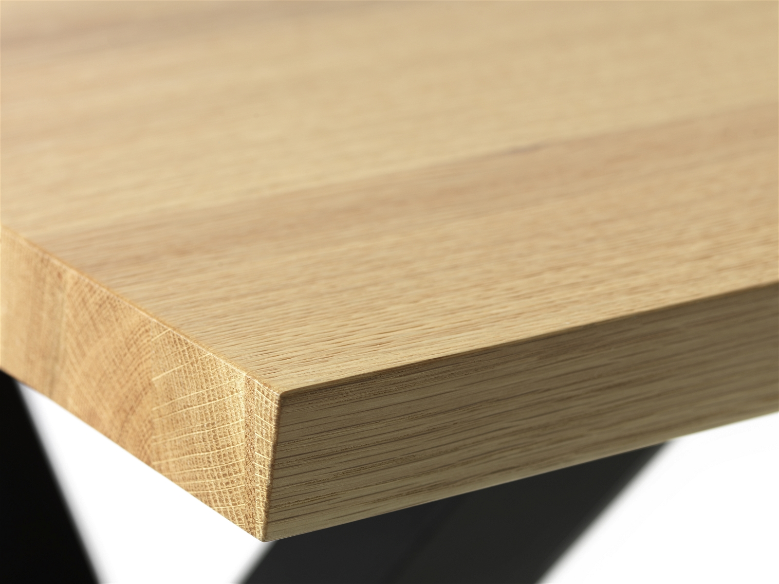Spisebordplade til plankebord Reno  -  Nordique Design, Massiv Eg & Egefinér, 4 cm, Natur