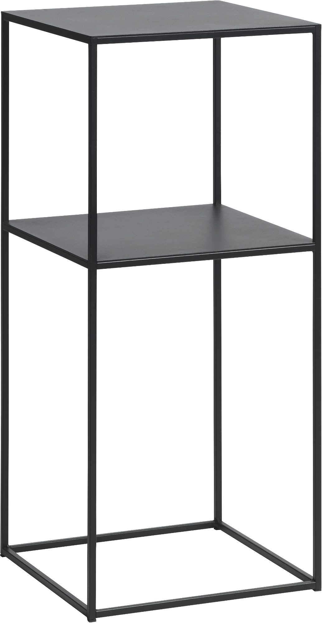 Piedestalbord/sidebord Nordique Design Pebble  -  sort metal H80 Ø35 cm