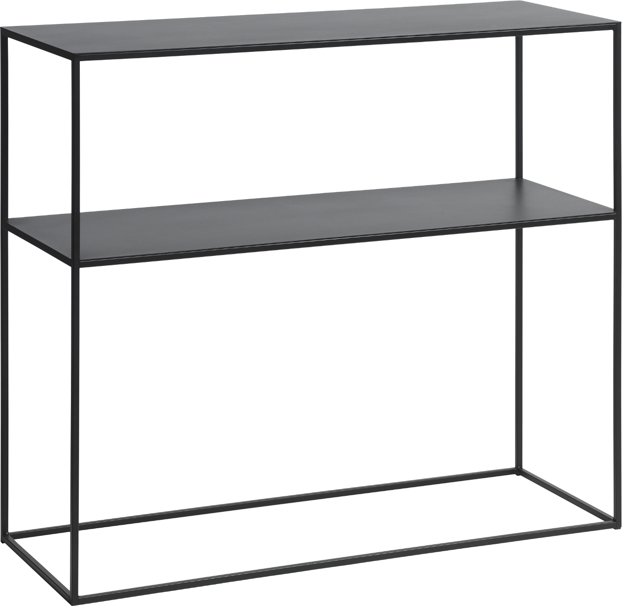 Konsolbord/hallebord Nordique Design Pebble sort metal 80Ã35Ã90 cm
