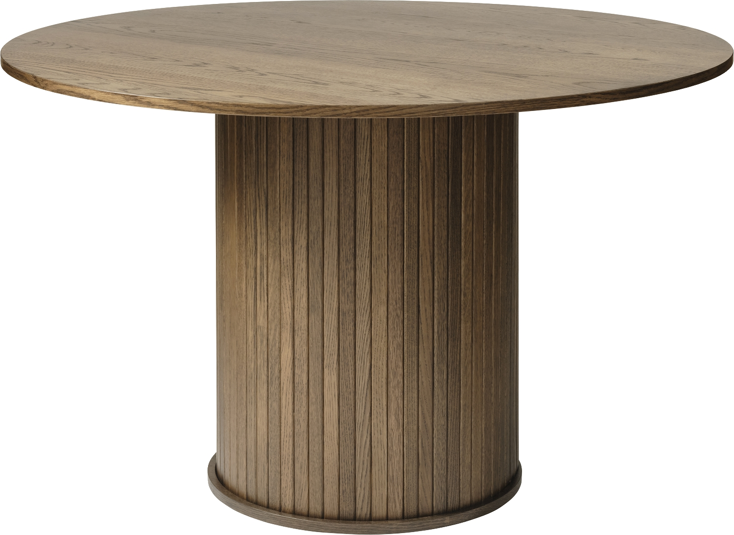Nordique Design Nola rundt spisebord i røget egetræ Ø120 x H75 cm