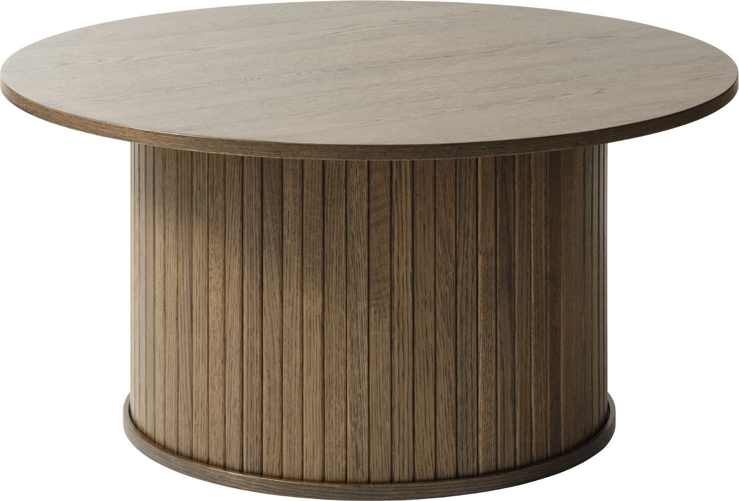 Sofabord Nordique Design Nola Smoked Eg Ø90 x H45 cm Rundt Kaffebord