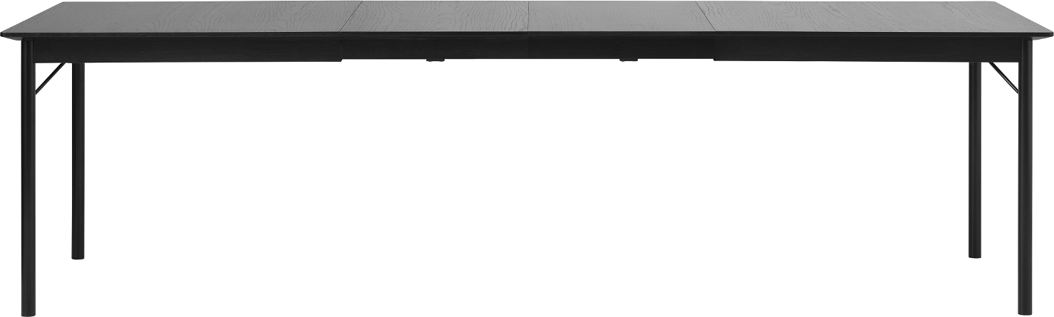 Savona tillægsplade Nordique Design  -  sort egetræ 50 x 3,7 cm forlænger spisebord