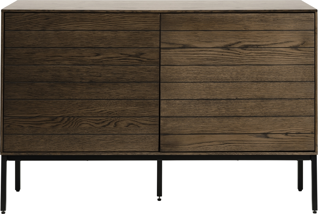 Skænk Nordique Design Modica i varm røget eg & sort metal  H78 x B120 x D45 cm