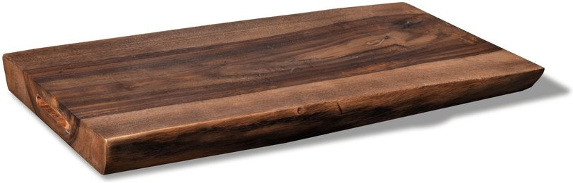 Skærebræt OBUZI Steel The Beast Massivt Rosentræ 50 x 30 cm, Mørk Naturkant