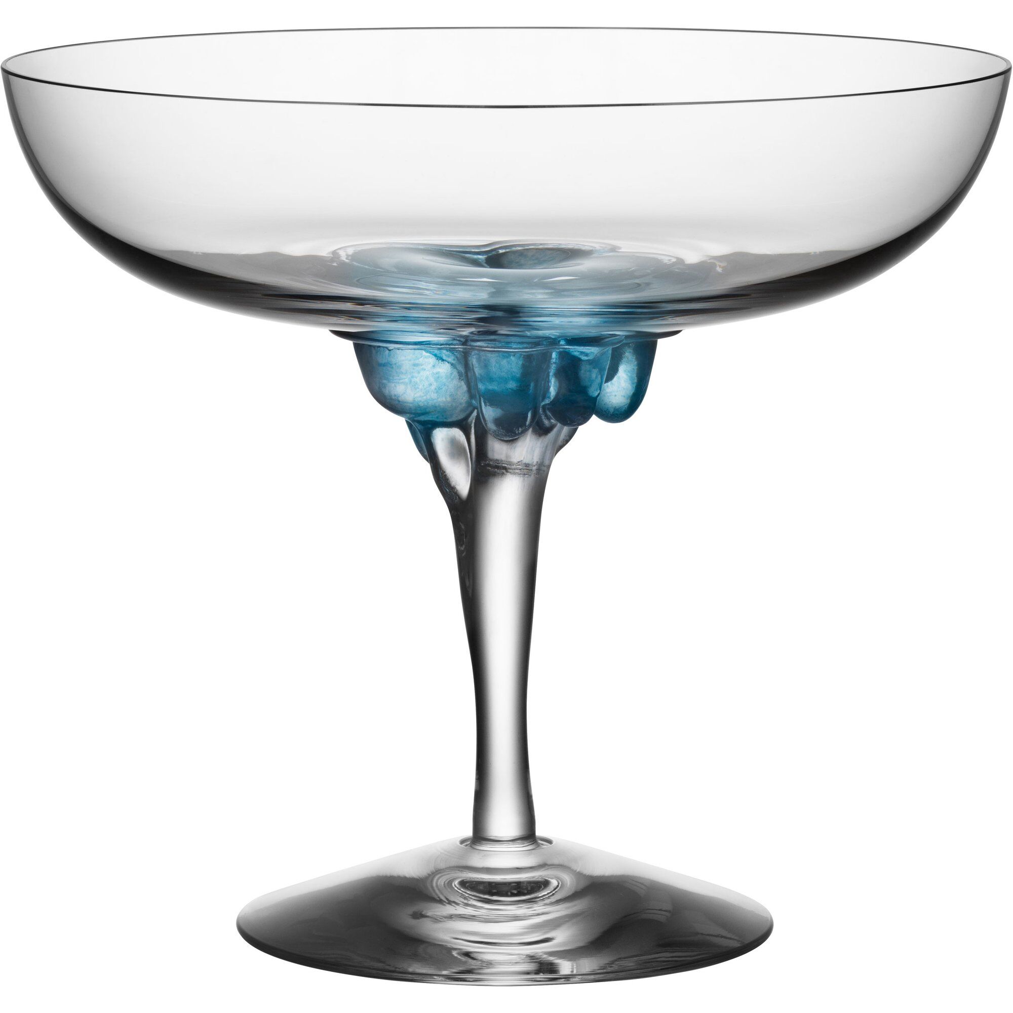 Kosta boda Sugar Dandy Coupe Glas 32 cl. Blå