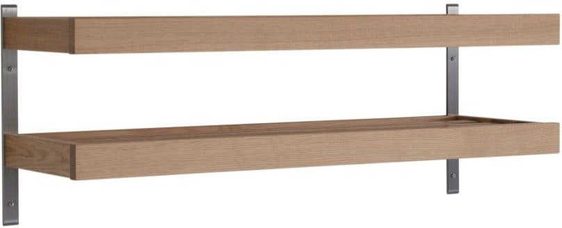 Skohylde skoreol Oscarssons Möbel Nadja i olieret egetræ - 2 plan 80x29 cm