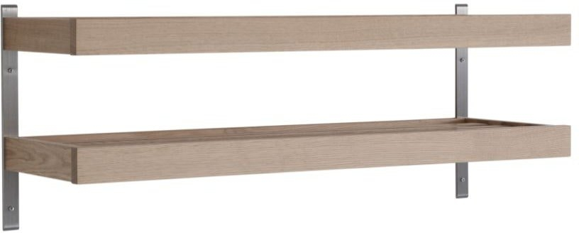 Skohylde Oscarssons Möbel Nadja i hvidolieret egetræ med 2 hylder L100 Ã D29 cm skandinavisk design